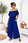 Off-Shoulder Wide-Leg Jumpsuit.