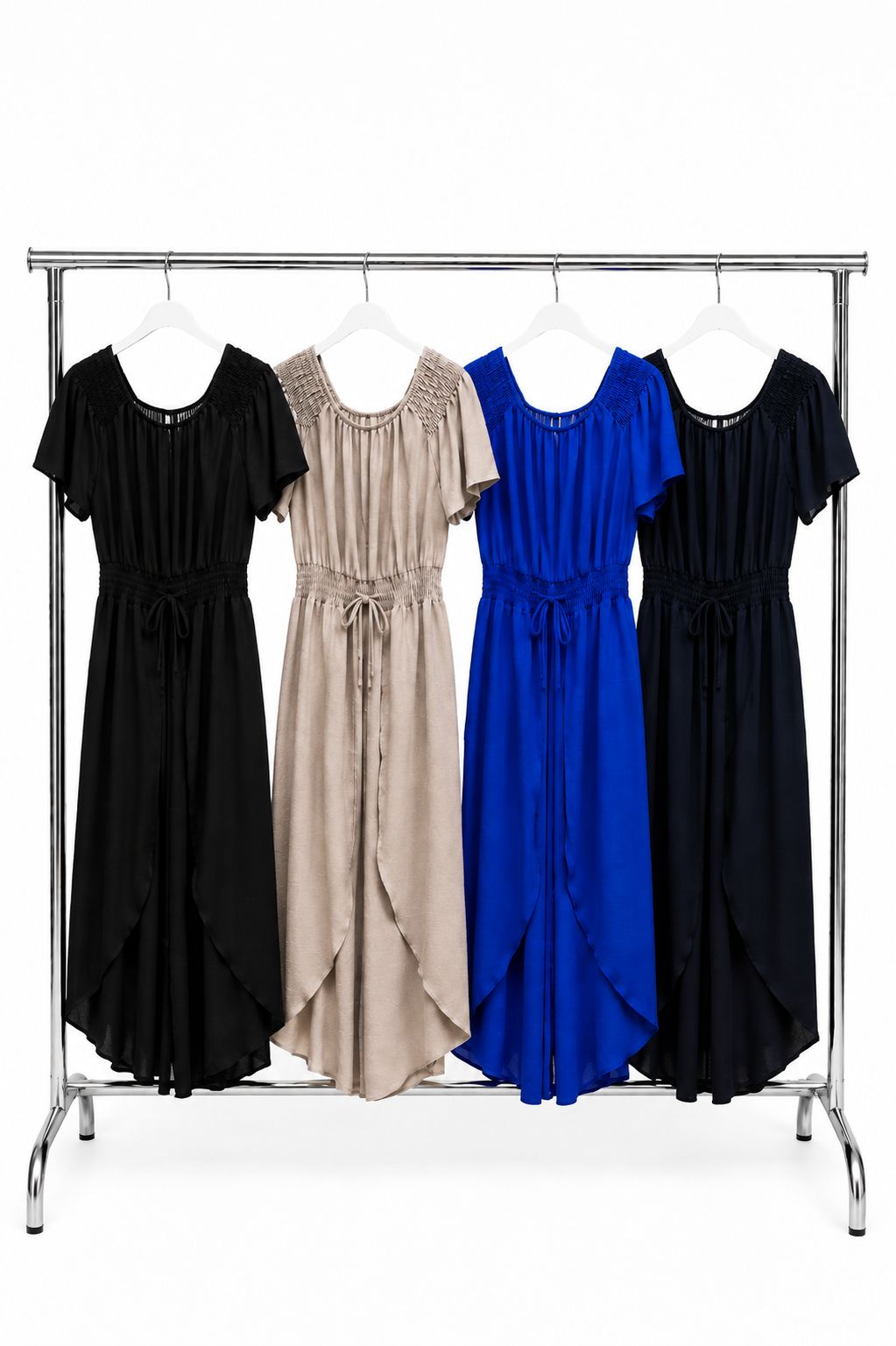 Off-Shoulder Wide-Leg Jumpsuit.
